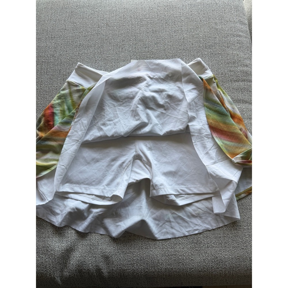 CALIA Golf Double Layer Mesh Skort Filtered Flora Multi UPF 50 Large - Picture 2 of 6
